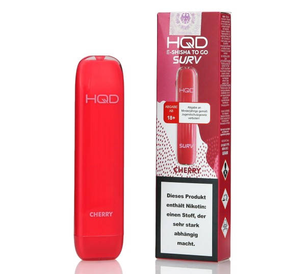HQD 600 Wave Cherry Aroma Einweg E-Shisha 20mg Nikotin