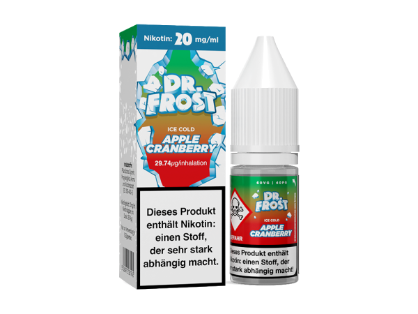 Dr. Frost - Ice Cold - Apple Cranberry - Nikotinsalz Liquid 20mg/10ml