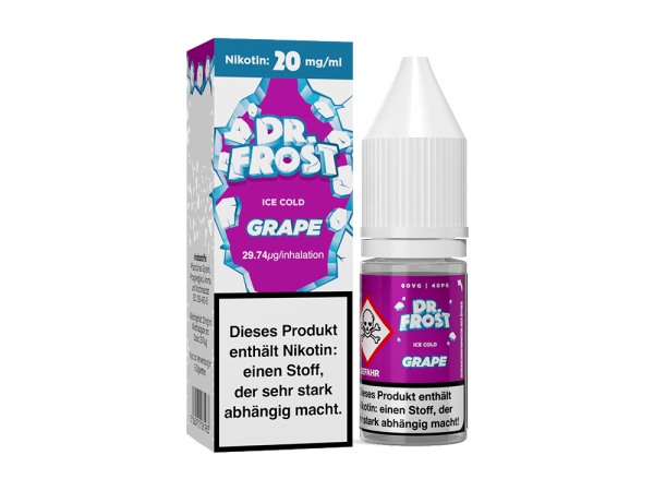 Dr. Frost - Ice Cold - Grape - Nikotinsalz Liquid 20mg/10ml