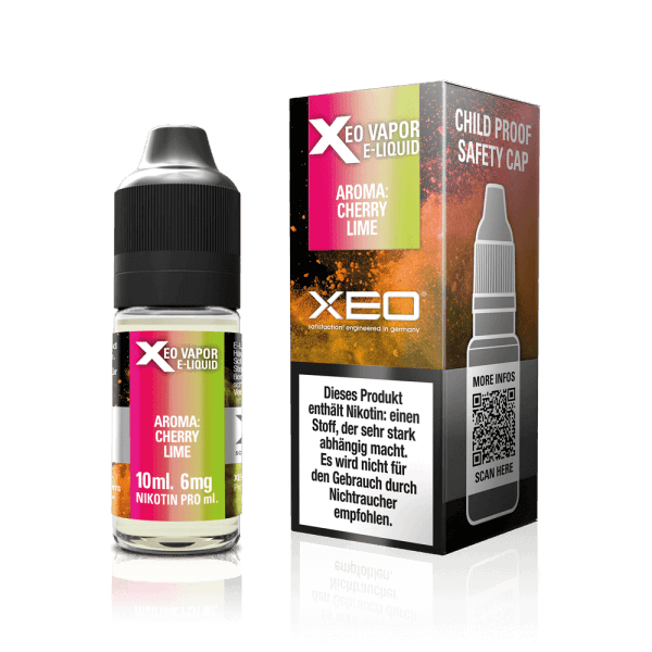 Xeo Nicotine E-Liquid Tobacco Cherry Lime 6 mg/ml