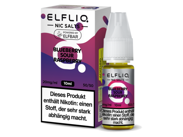 ELFLIQ - Blueberry Sour Raspberry - Nikotinsalz Liquid 20 mg/ml