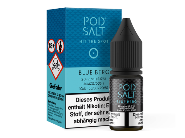 Pod Salt - Blue Berg - Nikotinsalz Liquid 20 mg/ml