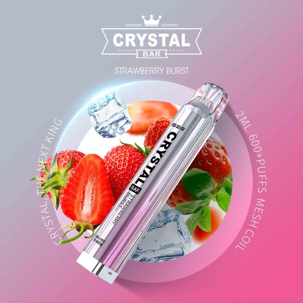 Crystal Bar Vape Strawberry Burst 20 mg/ml