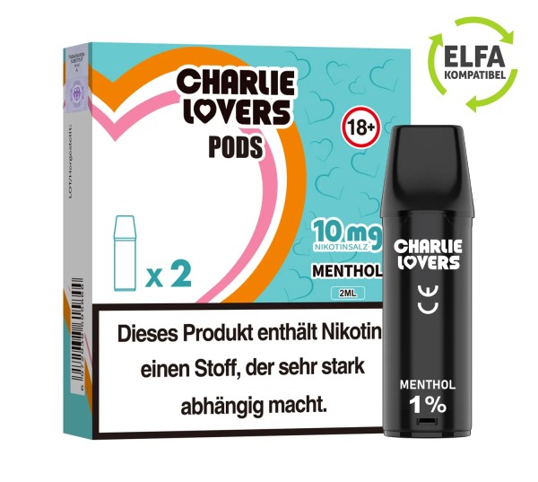 Charlie Lovers Pods - Menthol 2 St. 10mg/ml
