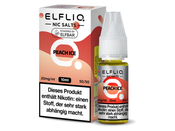 ELFLIQ - Peach Ice - Nikotinsalz Liquid 20 mg/ml
