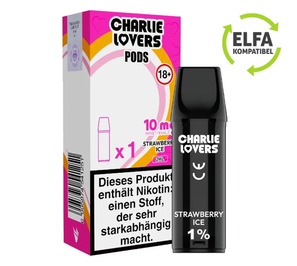 Charlie Lovers Pods - Strawberry Ice - 1St. 20mg/ml