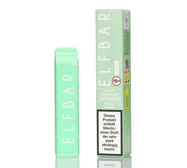 Elf Bar NC600 Watermelon Energy Einweg E-Zigarette 600 Puffs 20mg/ml