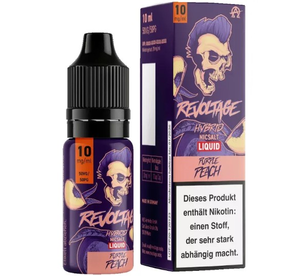 Revoltage - Purple Peach - Hybrid Nikotinsalz - 10mg/ml