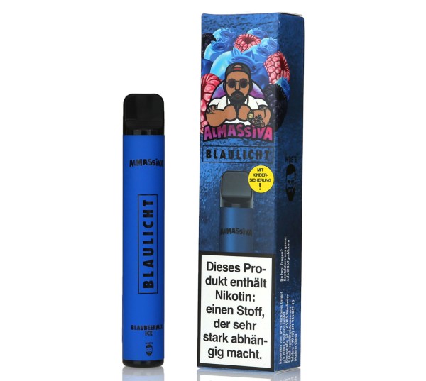 Al Massiva Blaulicht Einweg E-Zigarette 600 Puffs 17mg/ml