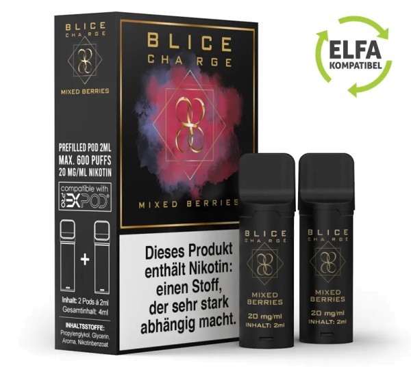 BLICE Charge Pod - Mixed Berries - 20mg/ml (2er Pack)