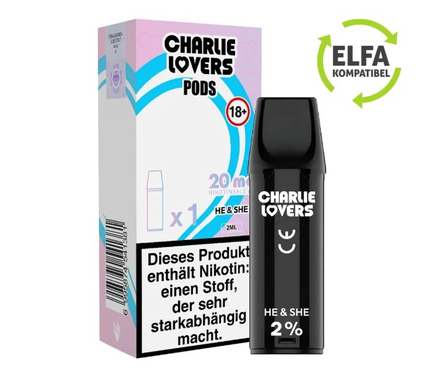 Charlie Lovers Pods - He & She - 1St. 20mg/ml