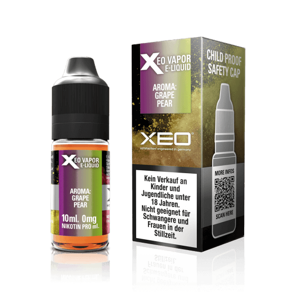 Xeo Nicotine E-Liquid Tobacco Grape Pear 0 mg/ml